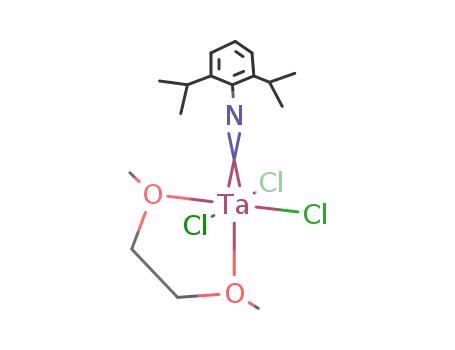 cis,mer-Ta(NC6H3-2,6-(i)Pr2)Cl3(1,2-dimethoxyethane)