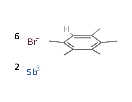 ((pentamethylbenzene)bis[tribromoantimony(III)])n
