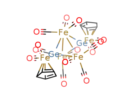 Fe3(CO)9{μ3-Ge(Fe(CO)2(η5-cyclopentadienyl))}2