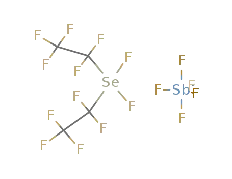 bis(pentafluoroethyl)selenium difluoride SbF5 adduct