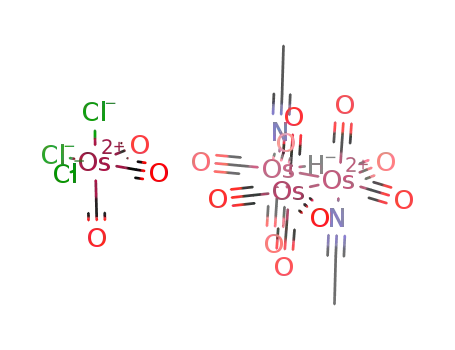2,3-bis(acetonitrile)-1,1,1,1,2,2,2,3,3,3-decacarbonyl-2,3-μ-hydrido-triangulo-triosmium tricarbonyltrichloro-osmate(1-)