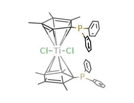 bis{η5-(diphenylphosphino)tetramethylcyclopentadienyl}dichlorotitanium(IV)