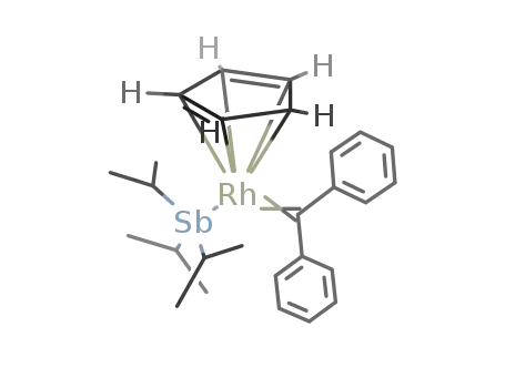 (triisopropylstibine)(η5-cyclopentadienyl)diphenylcarbenerhodium(I)
