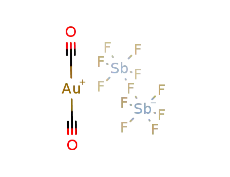 bis(carbonyl)gold(I) undecafluorodiantimonate(V)