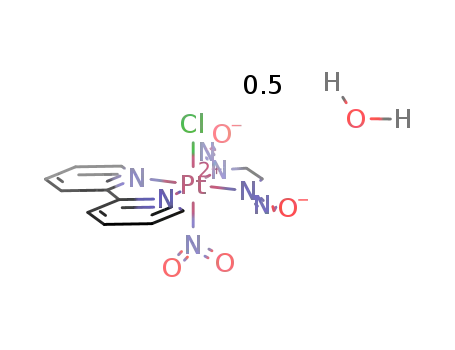chloronitro(bipyridyl)(N,N'-dinitroso-1,2-ethanediaminato)platinum(II) hemihydrate