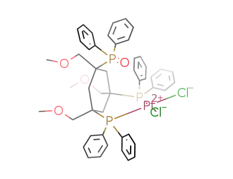 cis-dichloro[η(2)-cis,cis-1,3-bis(diphenylphosphino)-5-(diphenylphosphinyl)-1,3,5-tris-(methoxymethyl)cyclohexane]platinum(II)
