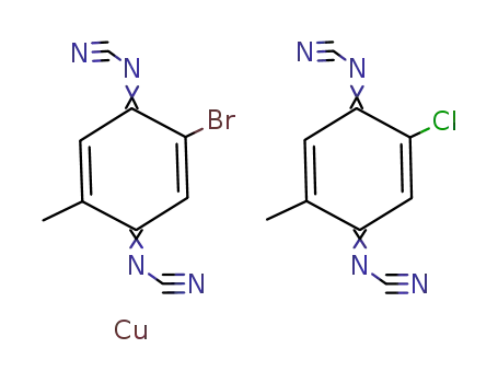 (2-chloro-N,N'-dicyano-5-methyl-1,4-benzoquinonediimine)(2-bromo-N,N'-dicyano-5-methyl-1,4-benzoquinonediimine)copper