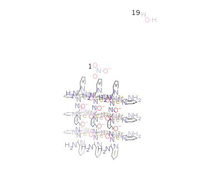 Fe9(NC5H3(C(O)N2C(NH2)C5H4N)2)6(15+)*15NO3(1-)*19H2O=[Fe9(NC5H3(C(O)N2C(NH2)C5H4N)2)6](NO3)15*19H2O