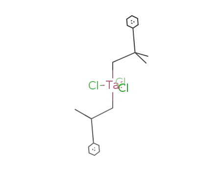 Molecular Structure of 192765-18-7 (Tantalum, trichlorobis(2-methyl-2-phenylpropyl)-)