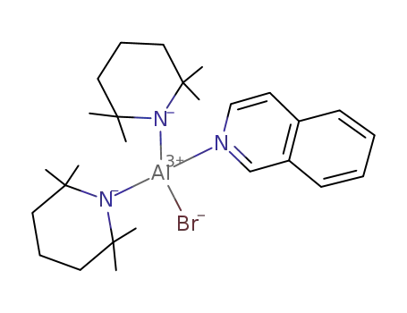 (2,2,6,6-tetramethylpiperidino)2AlBr(isoquinoline)