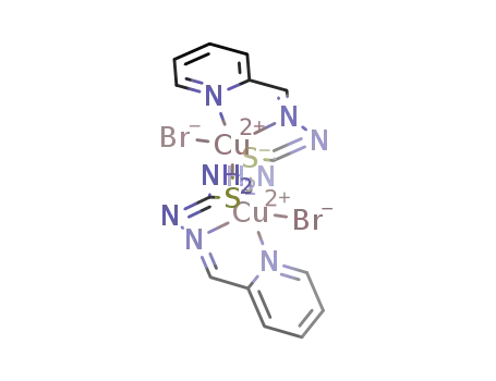 bis[(pyridine-2-carboxaldehyde thiosemicarbazolato)bromocopper(II)]