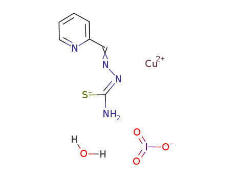 (pyridine-2-carboxaldehyde thiosemicarbazolato)copper(II)(IO3) H2O