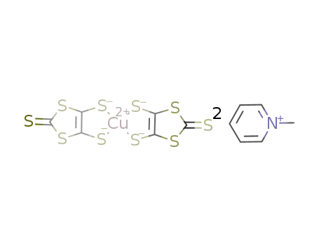 bis(N-methyl pyridinium) bis(2-thione-1,3-dithiole-4,5-dithiolato)copper(II)