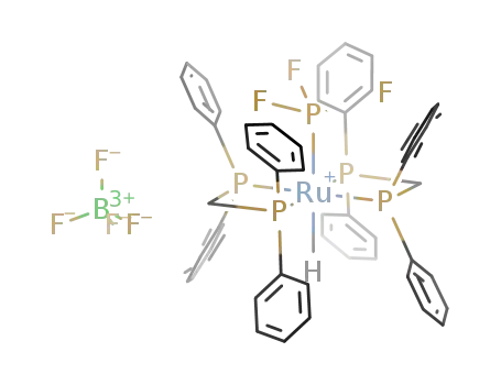 trans-[ruthenium(II) hydride (PF3) bis[1,2-bis(diphenylphosphanyl)methane]] tetrafluoroborate