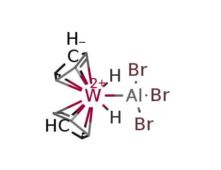 bis(η5-cyclopentadienyl)tungsten dihydride * AlBr3