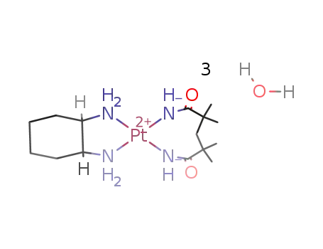 cis-[Pt(1R,2R-1,2-trans-diaminocyclohexane)(NHC(O)C(CH3)3)2]*3H2O