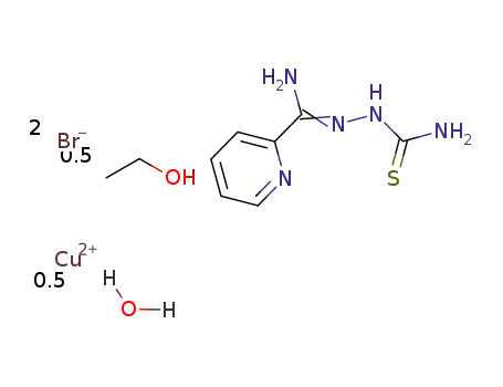 [dibromo(2-pyridineformamide thiosemicarbazone)copper(II)]-ethanol-water (2/1/1)