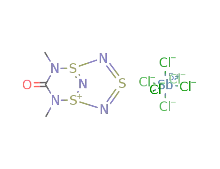 6,8-Dimethyl-7-oxo-1λ3-thionia-3λ4,5λ4-dithia-2,4,6,8,9-pentaazabicyclo[3.3.1]nona-2,3,5(9)-trien-hexachloroantimonat