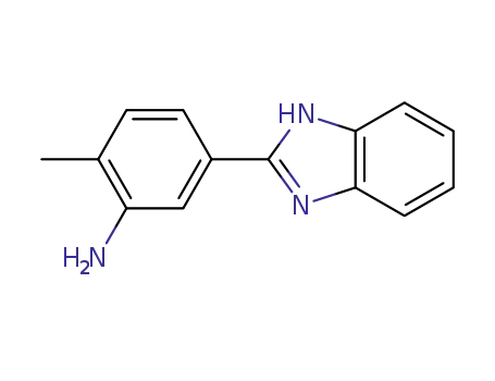 Molecular Structure of 292644-33-8 (2-(3-AMino-4-Methylphenyl)-1H-Benzo[d]iMidazole)