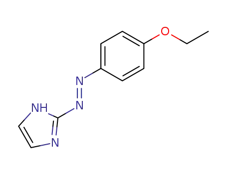 Molecular Structure of 93937-81-6 (1H-Imidazole, 2-[(4-ethoxyphenyl)azo]-, (E)-)