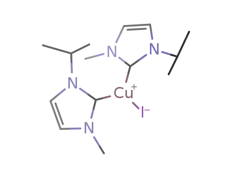 bis[1,3-dihydro-1-methyl-3-(1-methylethyl)-2H-imidazol-2-ylidene]iodocopper