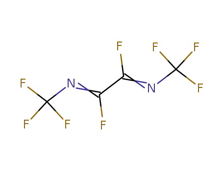 Molecular Structure of 17227-27-9 (Ethanediimidoyl difluoride, bis(trifluoromethyl)-)