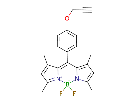5,5-difluoro-1,3,7,9-tetramethyl-10-(4-(prop-2-yn-1-yloxy)phenyl)-5H-4λ4-dipyrrolo[1,2-c:2',1'-f][1,3,2]diazaborinin-5-uide