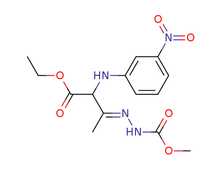 3-(methoxycarbonylhydrazono)-2-(3-nitrophenylamino)butyric acid ethyl ester