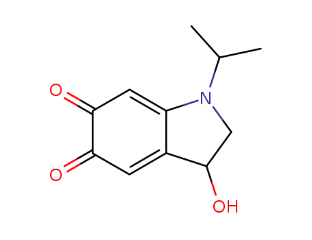 1H-Indole-5,6-dione, 2,3-dihydro-3-hydroxy-1-(1-methylethyl)-