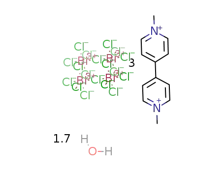 (MeNC5H4C5H4NMe)3[Bi4(chloride)18]*1.7(water)