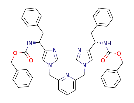2,6-bis{[4-(1-(1S)-benzyloxycarbonylamino-2-phenylethyl)-1H-imidazol-1-yl]methyl}pyridine