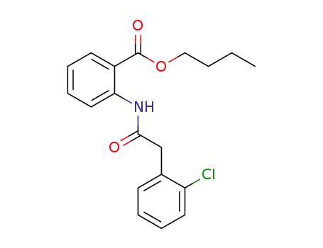 n-butyl 2-(2-(2-chlorophenyl)acetamido)benzoate