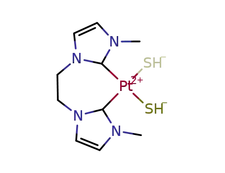 [Pt(1,1′-dimethyl-3,3′-ethylene-4-diimidazolylidene)(SH)2]