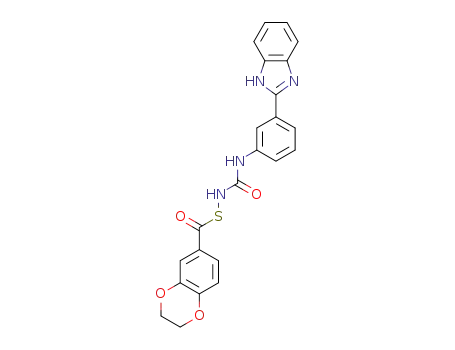 N-[3-(1H-benzimidazol-2-yl)phenyl]-N'-(2,3-dihydro-1,4-benzodioxin-6-ylcarbonyl)thiourea