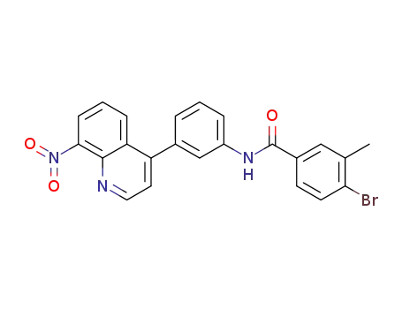 4-bromo-3-methyl-N-(3-(8-nitroquinolin-4-yl)phenyl)benzamide