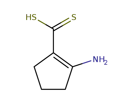 Molecular Structure of 20735-33-5 (2-Aminocyclopentene-1-carbodithioic acid)