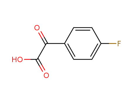 Molecular Structure of 2251-76-5 (4-Fluoro-a-oxo-benzeneacetic acid)