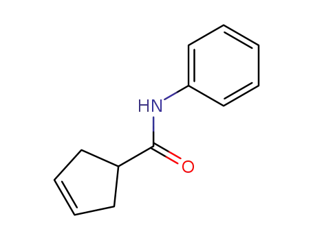 Molecular Structure of 7686-79-5 (3-Cyclopentene-1-carboxamide,  N-phenyl-)