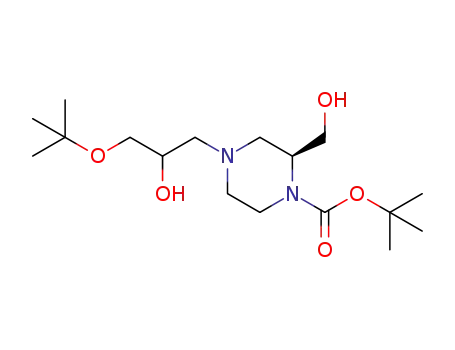 (2S)-tert-butyl 4-(3-(tert-butoxy)-2-hydroxypropyl)-2-(hydroxymethyl)piperazine-1-carboxylate