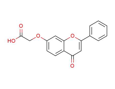 Molecular Structure of 97980-65-9 (Acetic acid, [(4-oxo-2-phenyl-4H-1-benzopyran-7-yl)oxy]-)