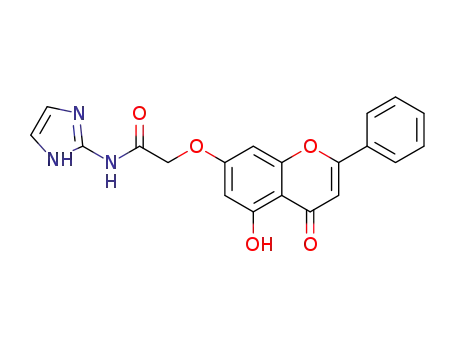 2-((5-hydroxy-4-oxo-2-phenyl-4H-chromen-7-yl)oxy)-N-(1H-imidazol-2-yl)acetamide