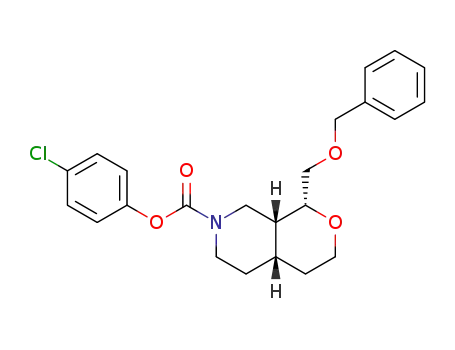 4-chlorophenyl (1R,4aS,8aR)-1-((benzyloxy)methyl)hexahydro-1H-pyrano[3,4-c]pyridine-7(3H)-carboxylate