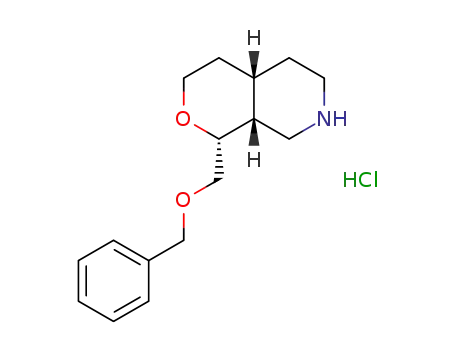 (1R,4aS,8aR)-1-((benzyloxy)methyl)octahydro-1H-pyrano[3,4-c]pyridin-7-ium chloride