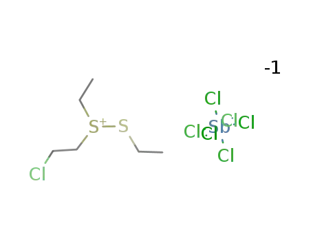 C6H14ClS2(1+)*Cl6Sb(1-)