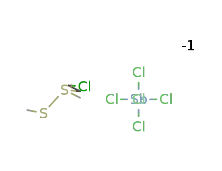 C4H10ClS2(1+)*Cl6Sb(1-)