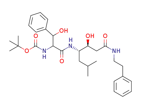 Boc-threo-β-phenyl-Ser-Sta-NH(CH2)2Ph