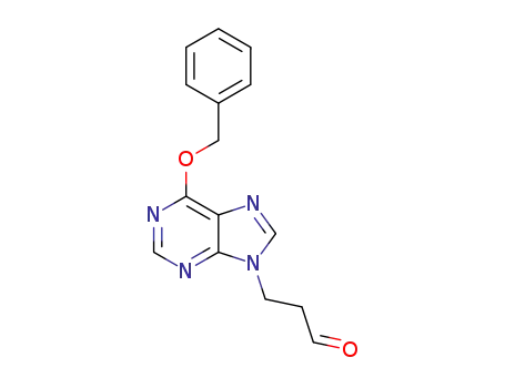 3-(6-(benzyloxy)-9H-purin-9-yl)propanal