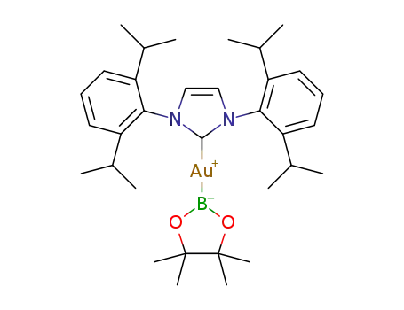 Au(N,N'-bis(2,6-diisopropyl)imidazol-2-ylidene)(Bpin)