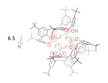 [(TiF)2(μ-F)(p-tert-butylcalix[6]arene(-5H))]2*6.5(acetonitrile)