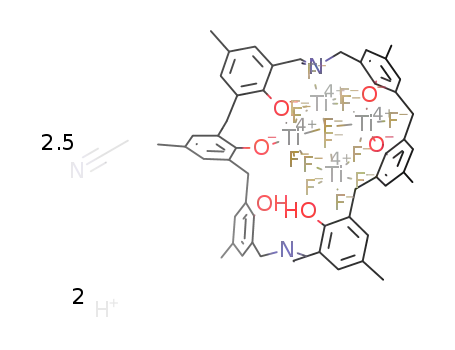[Ti4F14(p-methyl-dimethyldiazacalix[6]arene)H2(H)2]·2.5MeCN